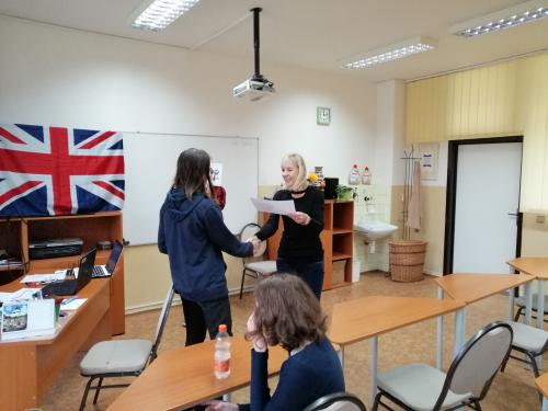 Školské kolo olympiády v anglickom jazyku 